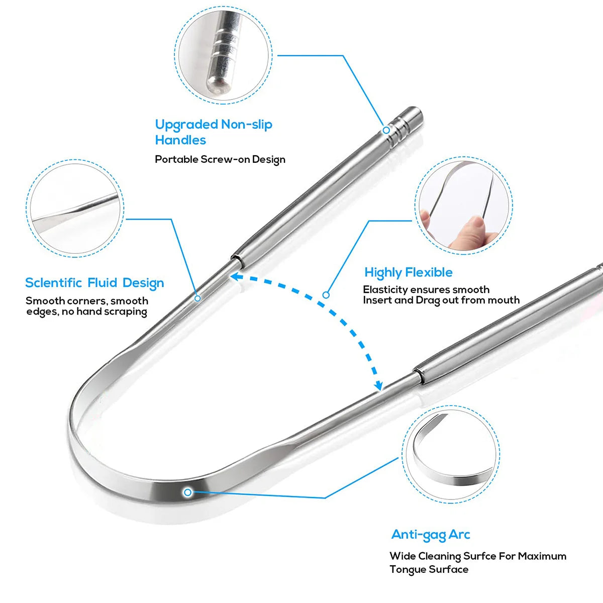 Metal Tongue Scraper