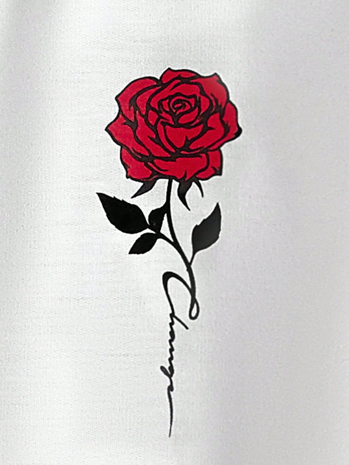 Red Rose Sweatshirt