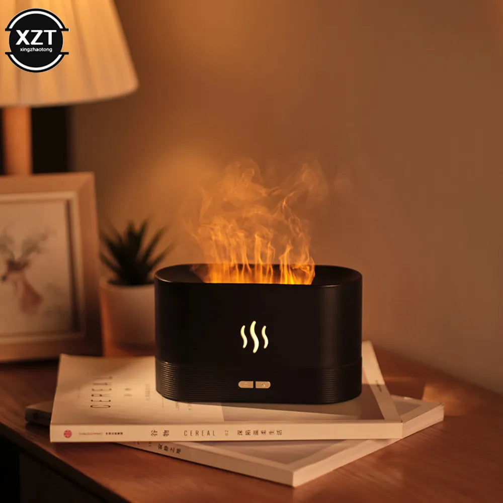 LED Ultrasonic Flame Humidifier